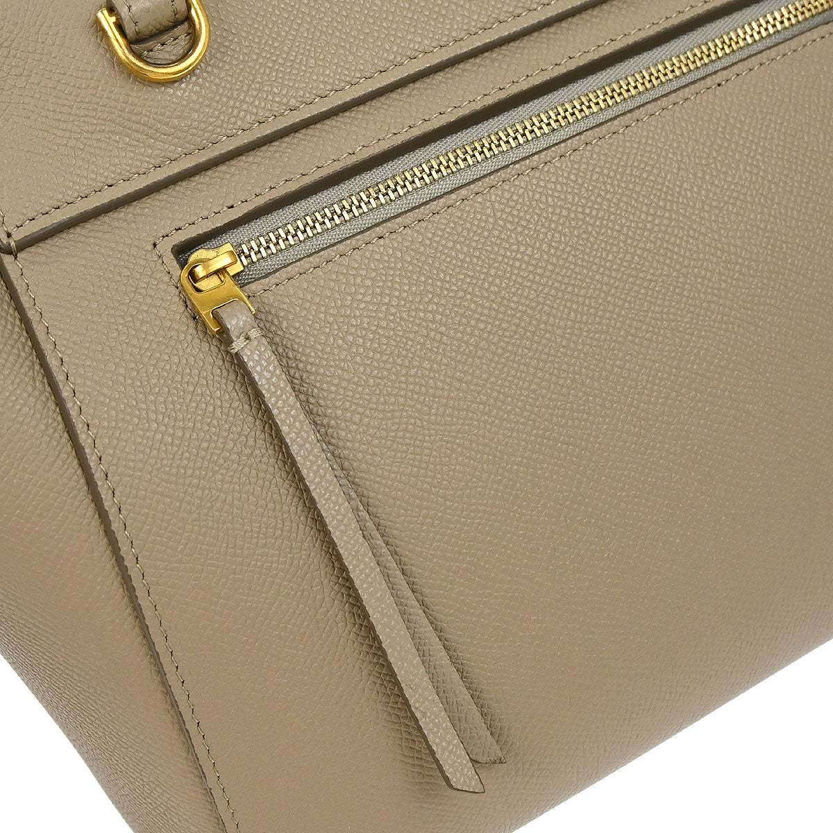 Celine Beige Belt Bag Micro 2way Shoulder Handbag - Image 10