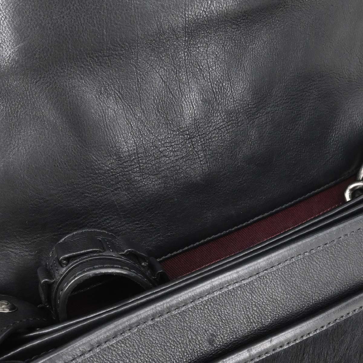 Chanel 2014 Brown Calfskin Pony Hair Paris-Dallas Saddle Shoulder Bag - Image 13