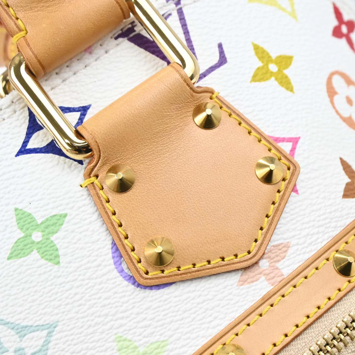 Louis Vuitton 2003 White Monogram Multicolor Alma Handbag M92647 - Image 10