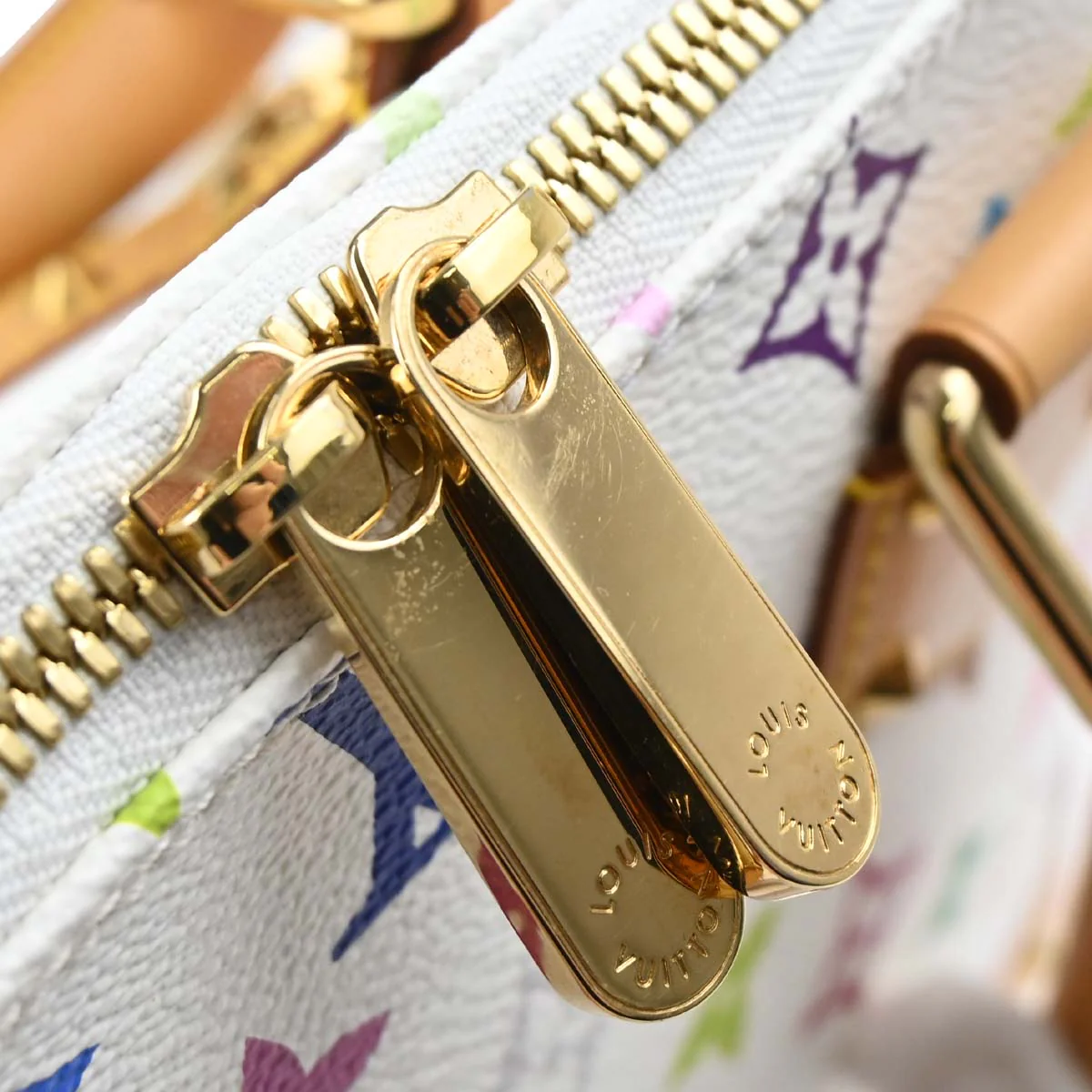 Louis Vuitton 2003 White Monogram Multicolor Alma Handbag M92647 - Image 14