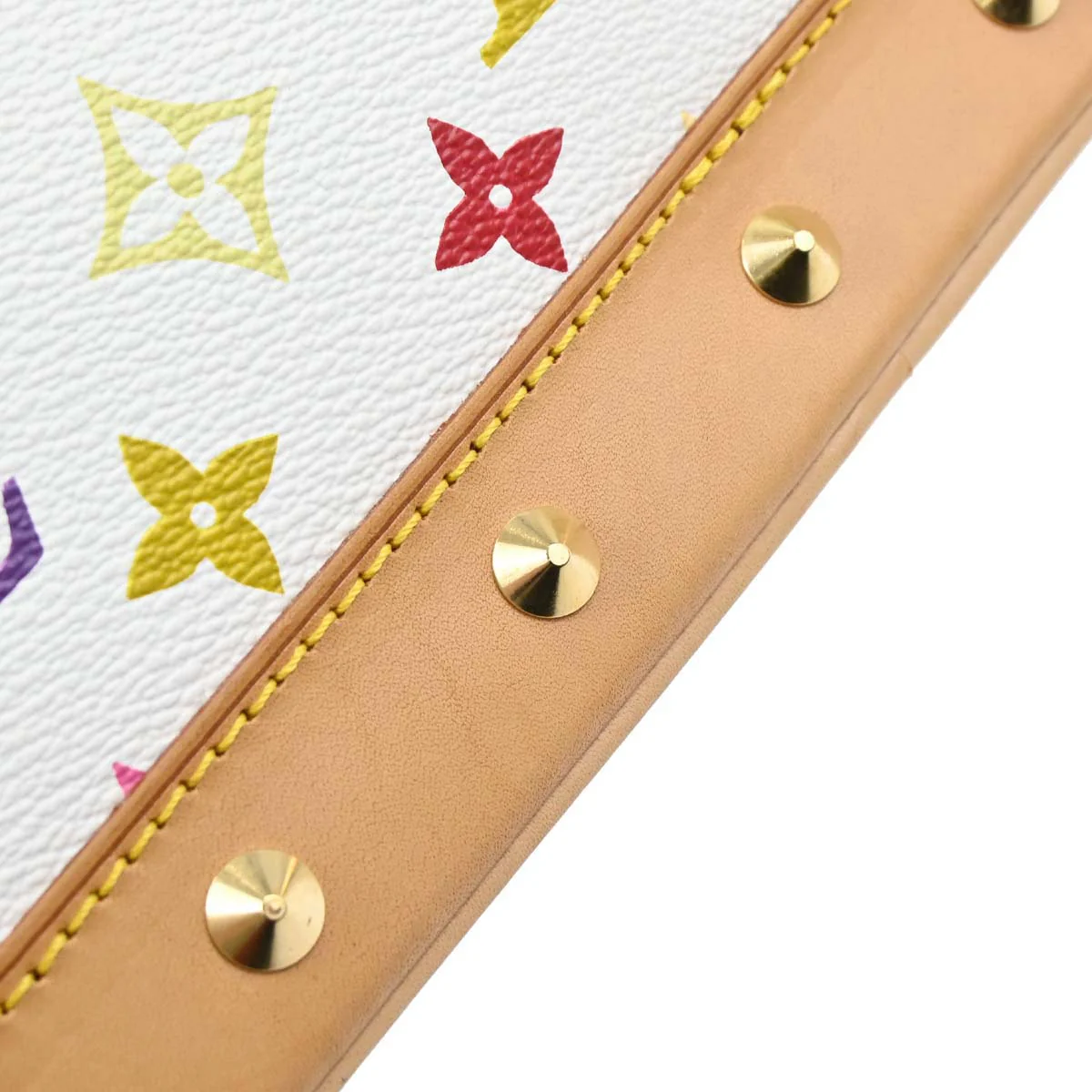 Louis Vuitton 2003 White Monogram Multicolor Alma Handbag M92647 - Image 7