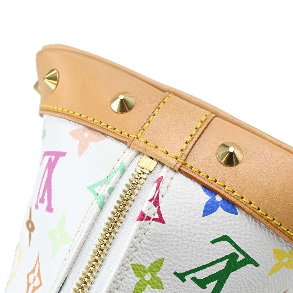Louis Vuitton 2003 White Monogram Multicolor Alma Handbag M92647 - Image 9
