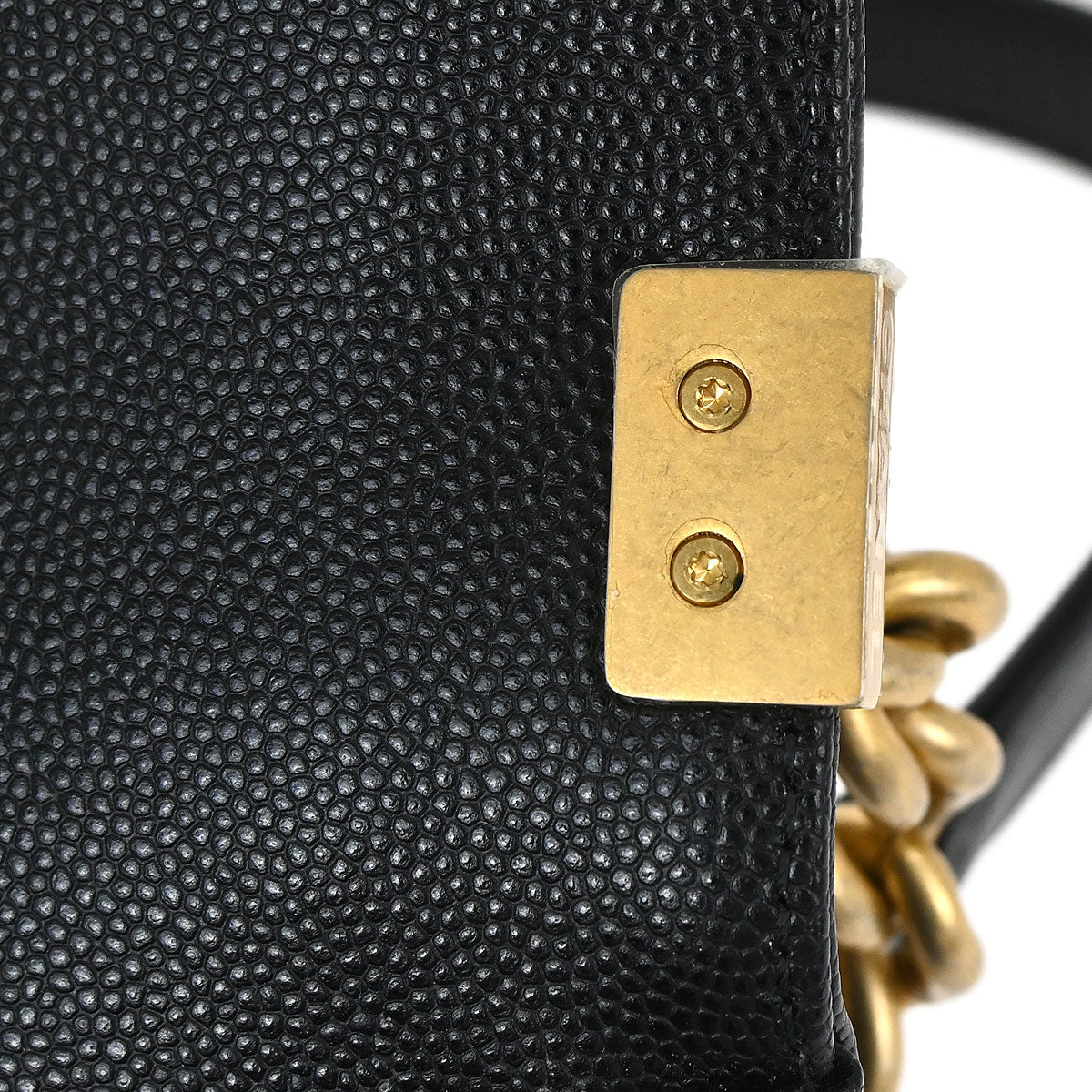 Boy Chanel 2019 Black Caviar Skin Small Chain Shoulder Bag - Image 15