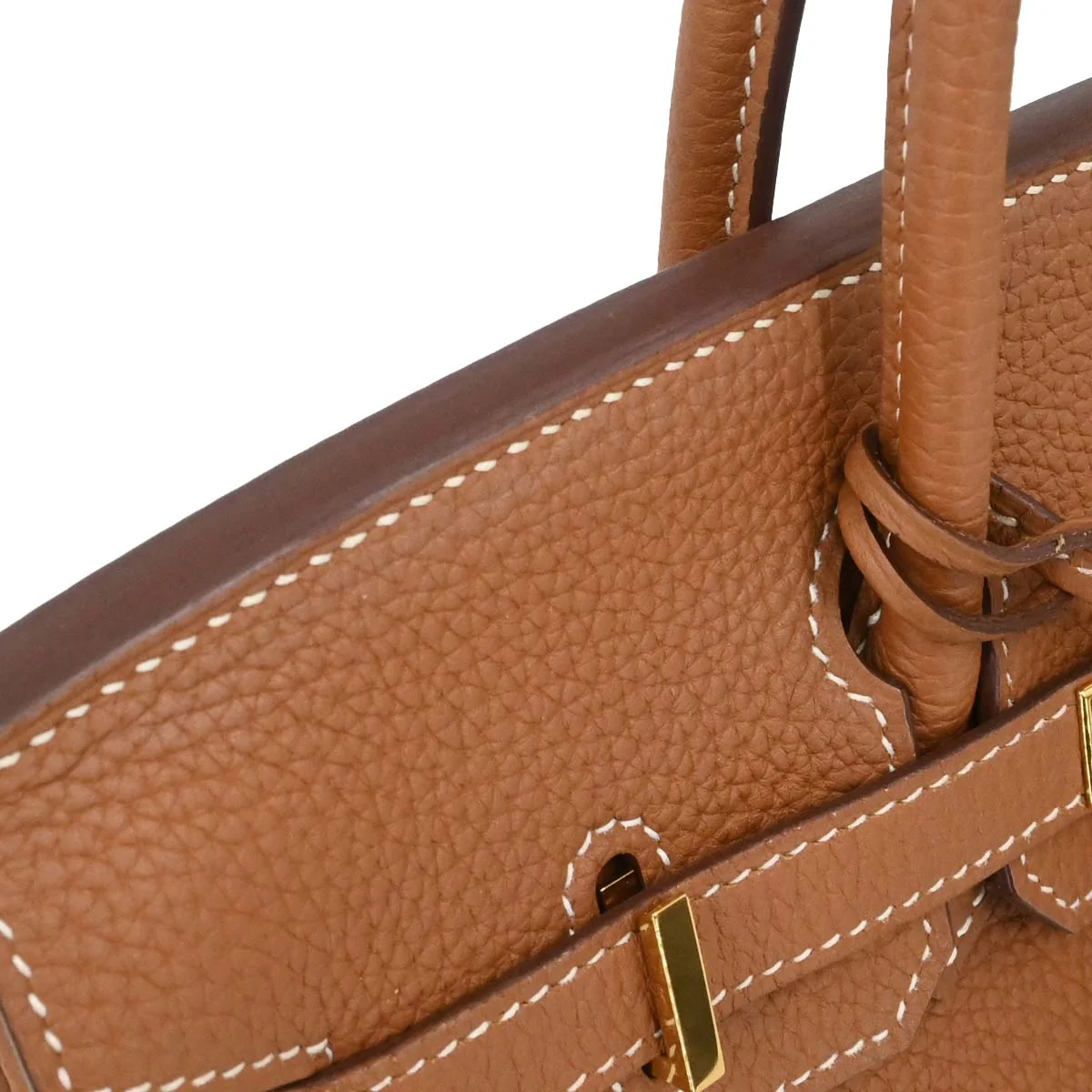 Hermes Gold Togo Birkin 25 Handbag - Image 4