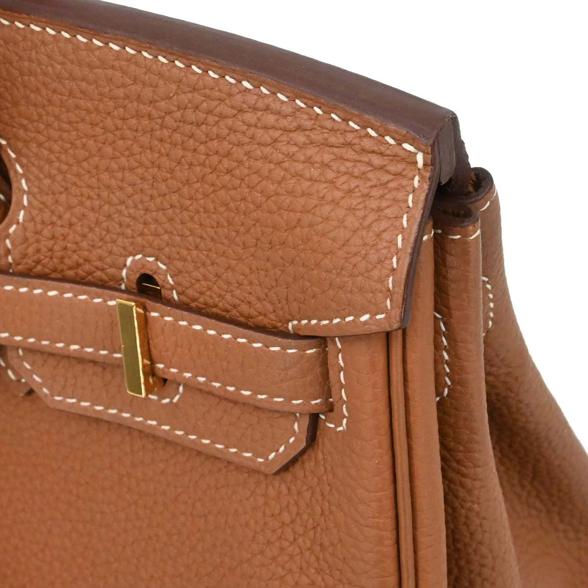 Hermes Gold Togo Birkin 25 Handbag - Image 7