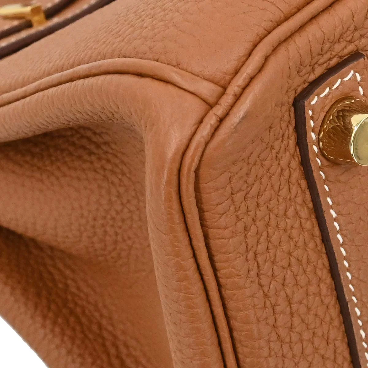 Hermes Gold Togo Birkin 25 Handbag - Image 9