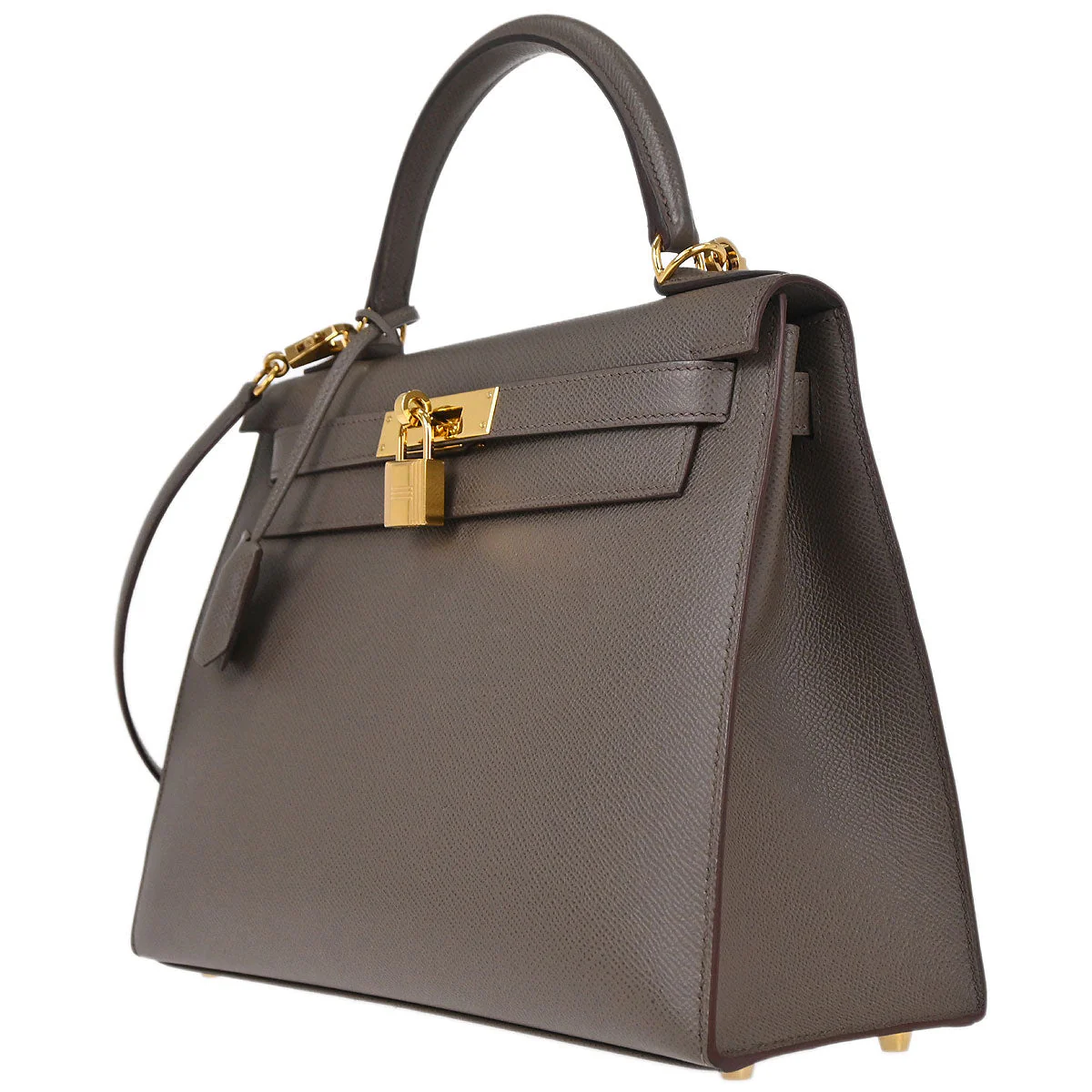 Hermes Etain Epsom Kelly 28 Sellier 2way Shoulder Handbag - Image 3