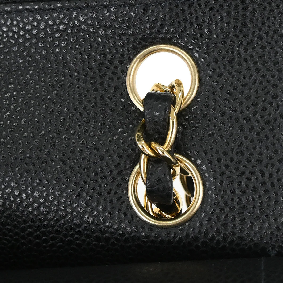 Chanel Black Caviar Skin Medium Classic Double Flap Shoulder Bag - Image 13