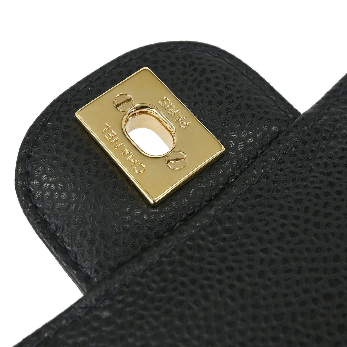 Chanel Black Caviar Skin Medium Classic Double Flap Shoulder Bag - Image 17