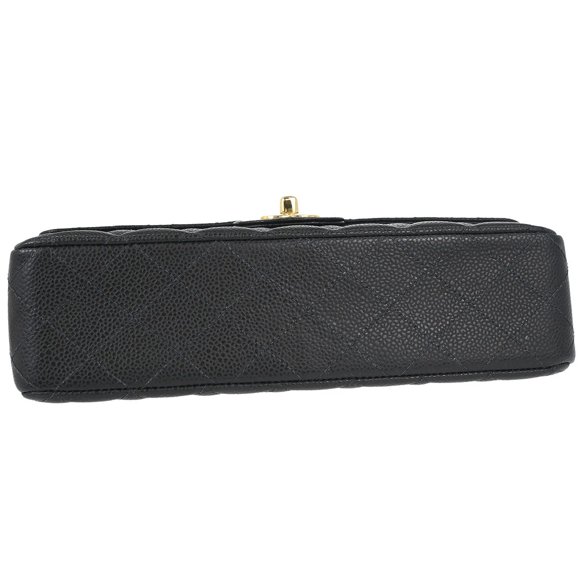 Chanel Black Caviar Skin Medium Classic Double Flap Shoulder Bag - Image 4