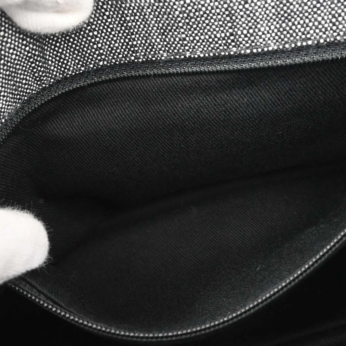 Chanel Black Quilted Denim Medium Airlines Buckle 2way Shoulder Handbag - Image 17