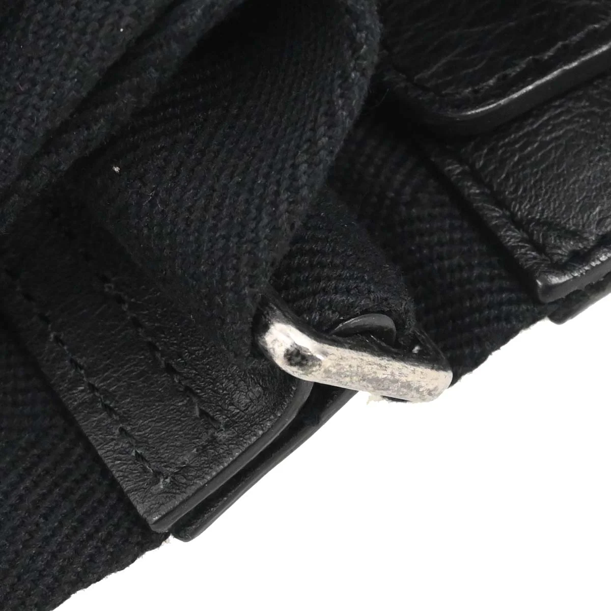 Chanel Black Quilted Denim Medium Airlines Buckle 2way Shoulder Handbag - Image 3