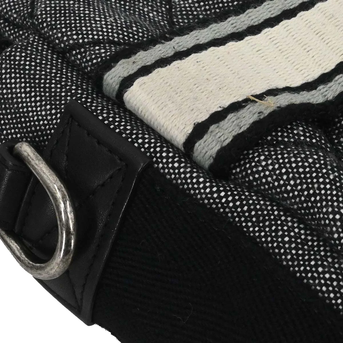 Chanel Black Quilted Denim Medium Airlines Buckle 2way Shoulder Handbag - Image 7