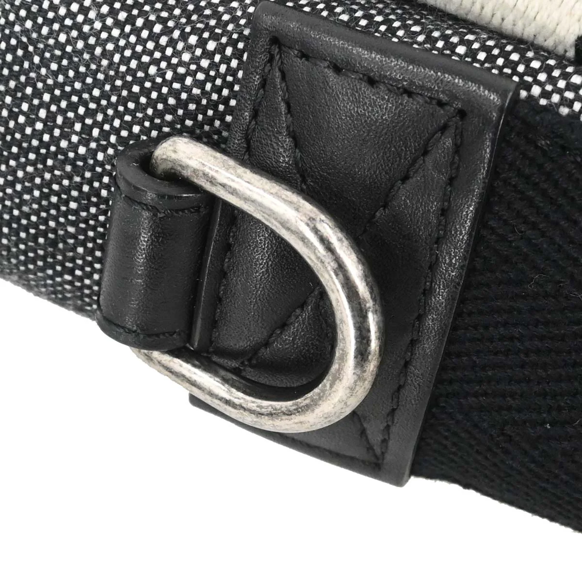 Chanel Black Quilted Denim Medium Airlines Buckle 2way Shoulder Handbag - Image 9