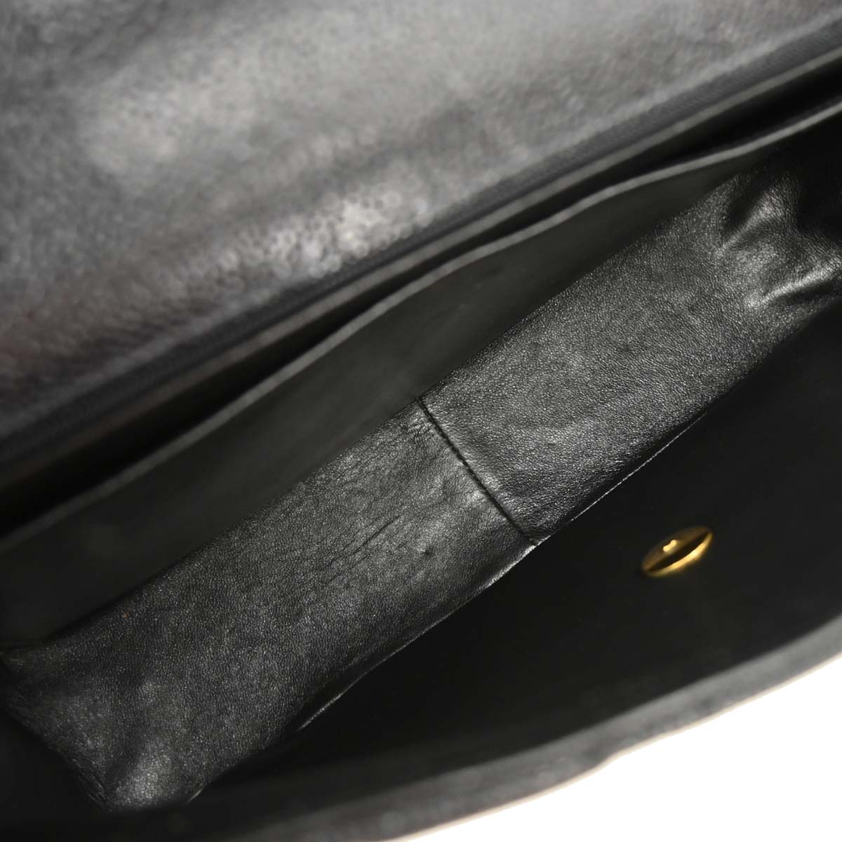 Chanel Black Caviar Skin Jumbo Classic Flap Shoulder Bag - Image 15