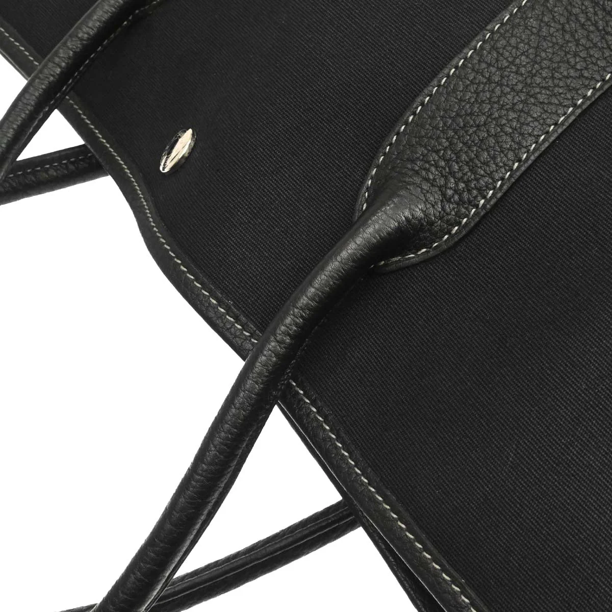 Hermes Black Toile Officier Negonda Garden Party 36 PM Tote Bag - Image 14