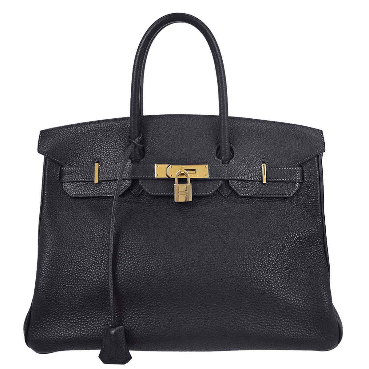 Hermes Blue Indigo Togo Birkin 35 Handbag