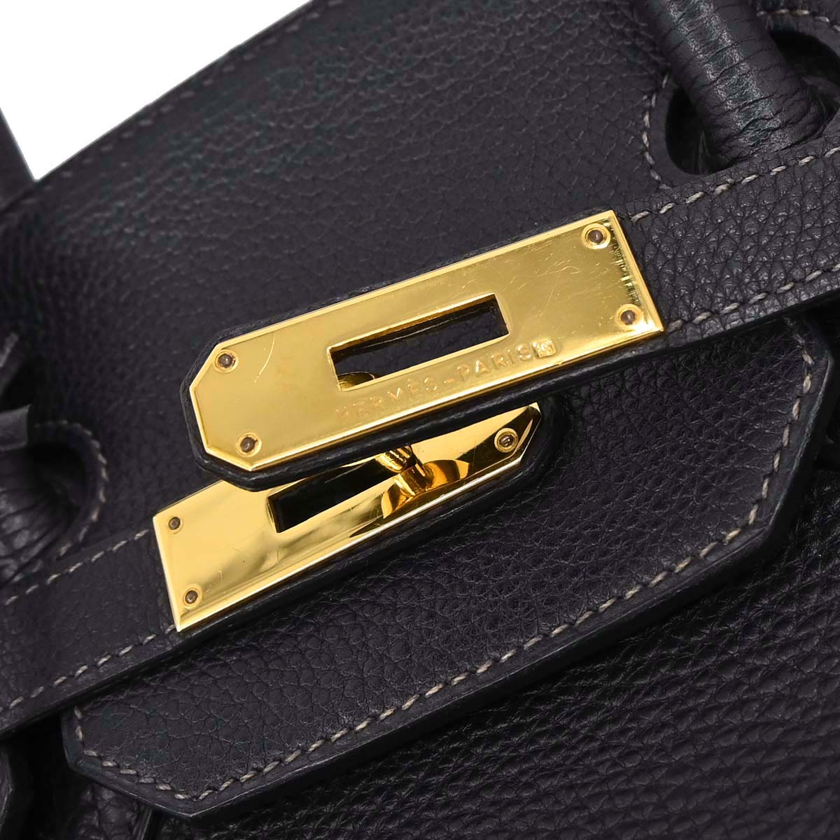 Hermes Blue Indigo Togo Birkin 35 Handbag - Image 12