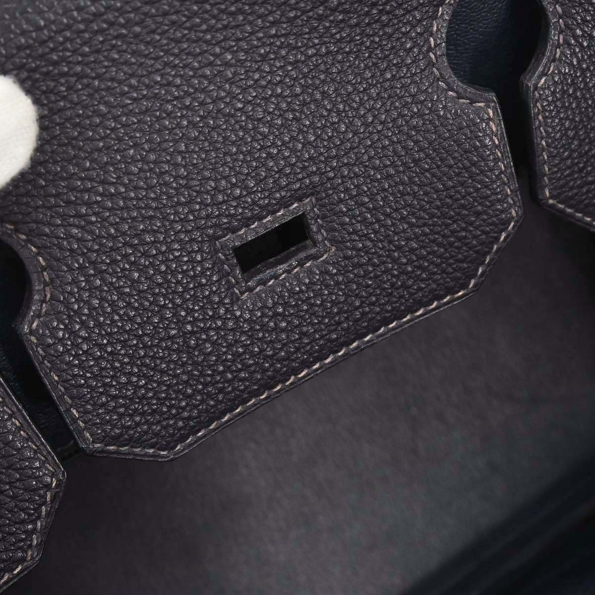 Hermes Blue Indigo Togo Birkin 35 Handbag - Image 15