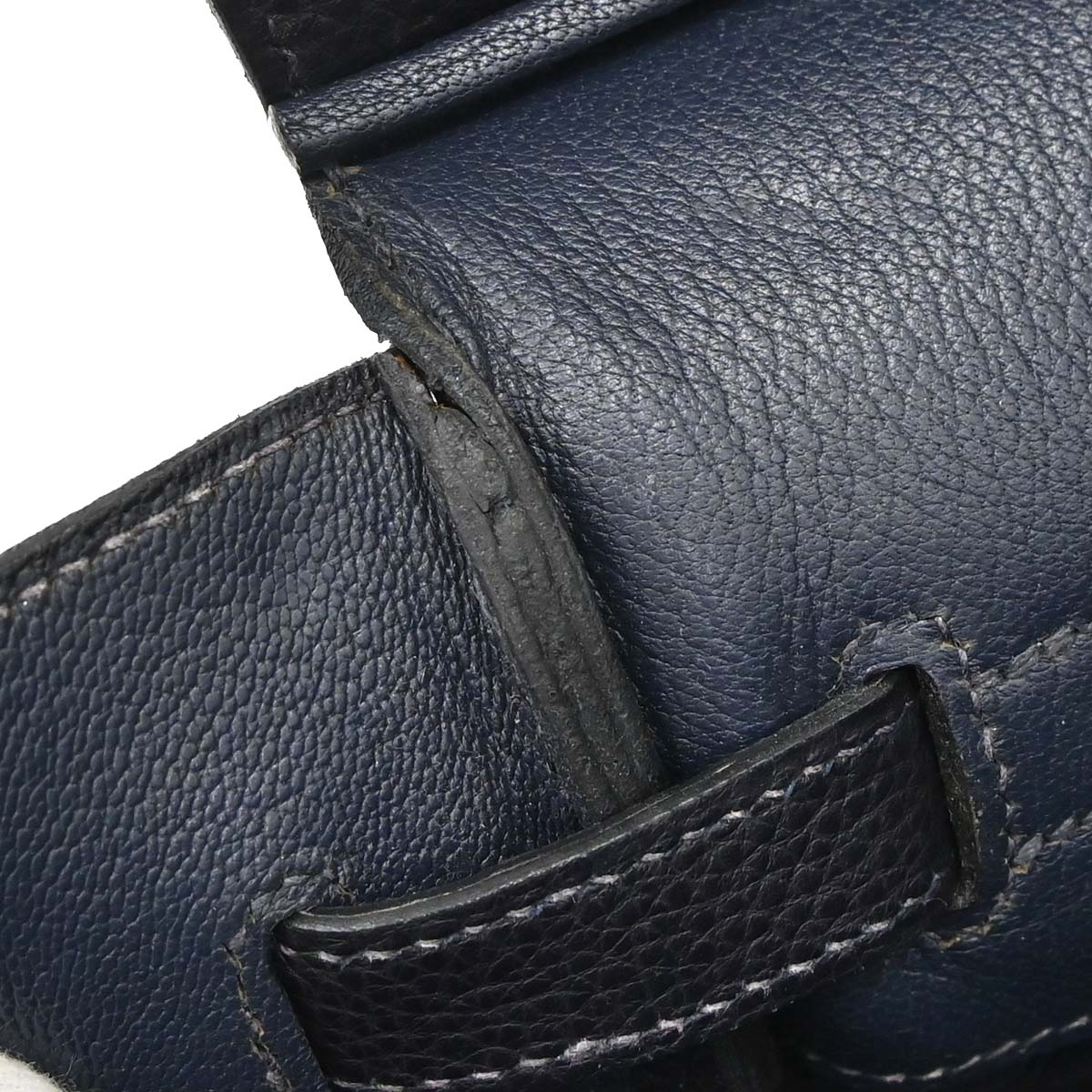 Hermes Blue Indigo Togo Birkin 35 Handbag - Image 16