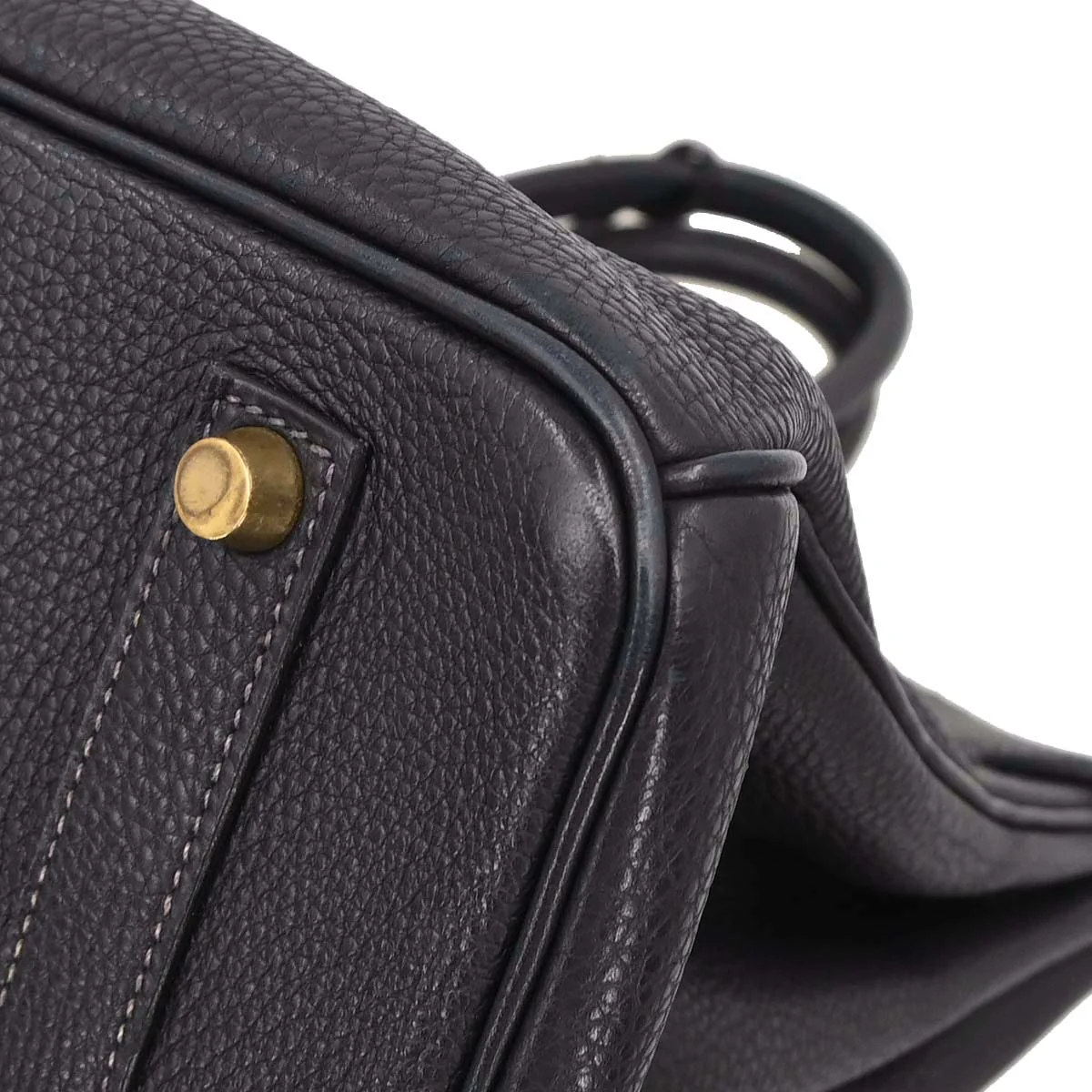 Hermes Blue Indigo Togo Birkin 35 Handbag - Image 6