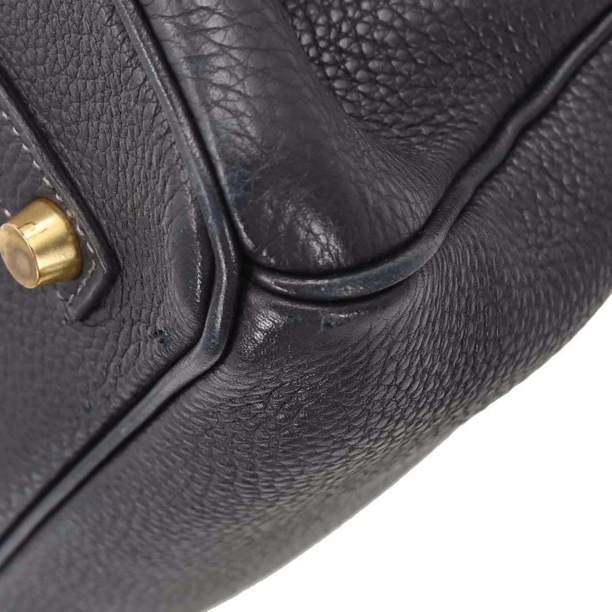 Hermes Blue Indigo Togo Birkin 35 Handbag - Image 7