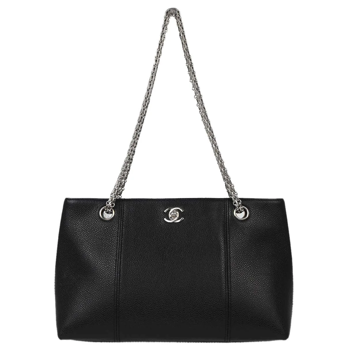 Chanel Black Caviar Skin Shoulder Bag