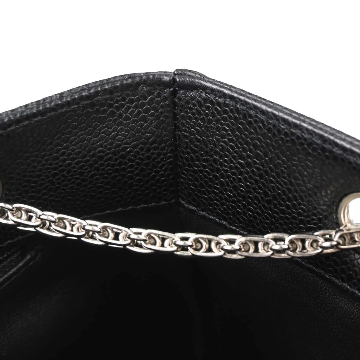 Chanel Black Caviar Skin Shoulder Bag - Image 15