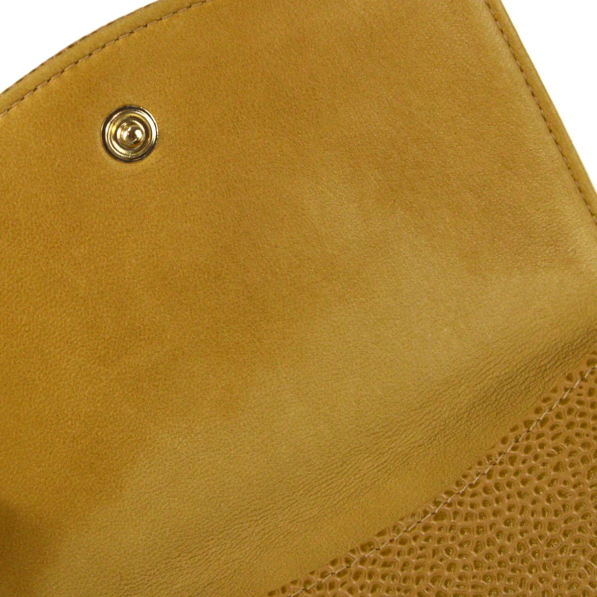 Chanel Bifold Wallet Beige Caviar - Image 4