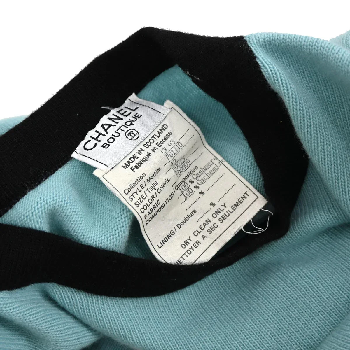 Chanel Sweater Light Blue CR93 #42 - Image 9
