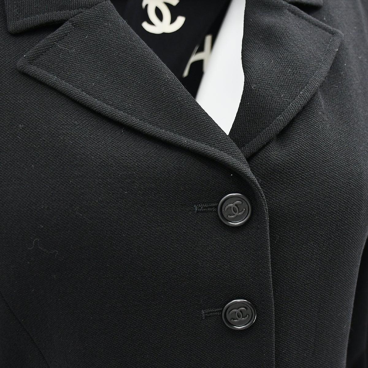 Chanel Single Breasted Jacket Black - Image 3