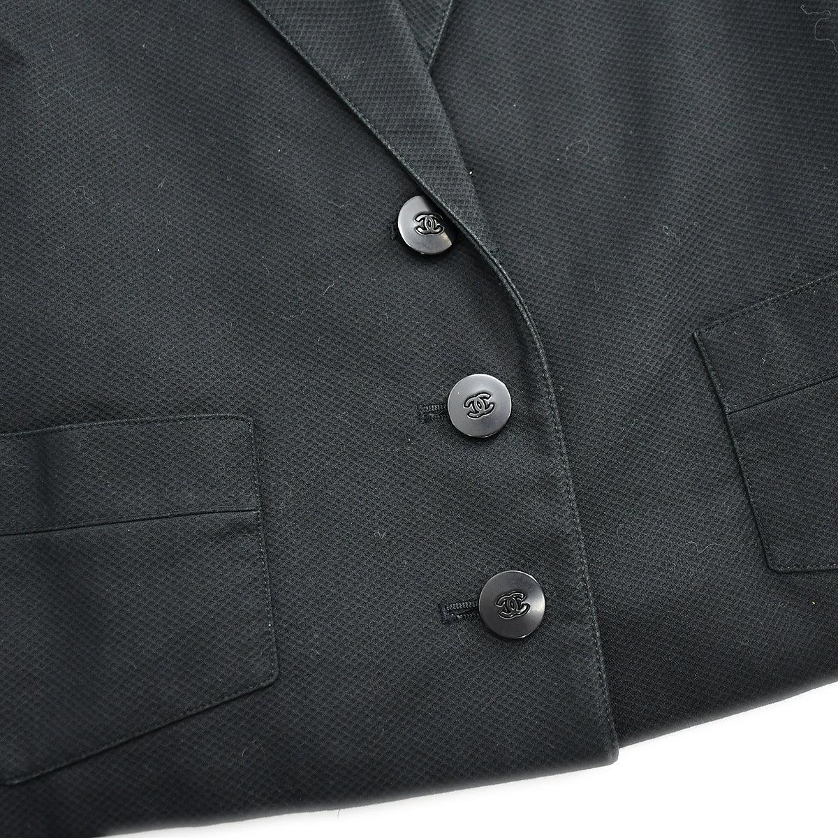 Chanel Setup Suit Jacket Skirt Black 98S #36 - Image 4