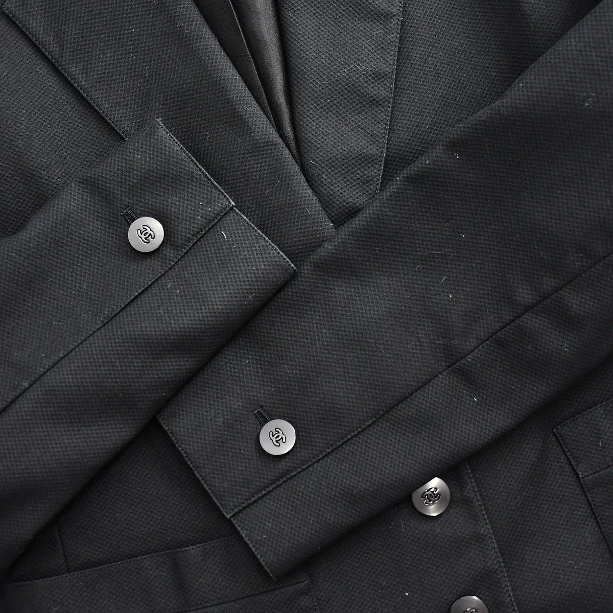 Chanel Setup Suit Jacket Skirt Black 98S #36 - Image 5