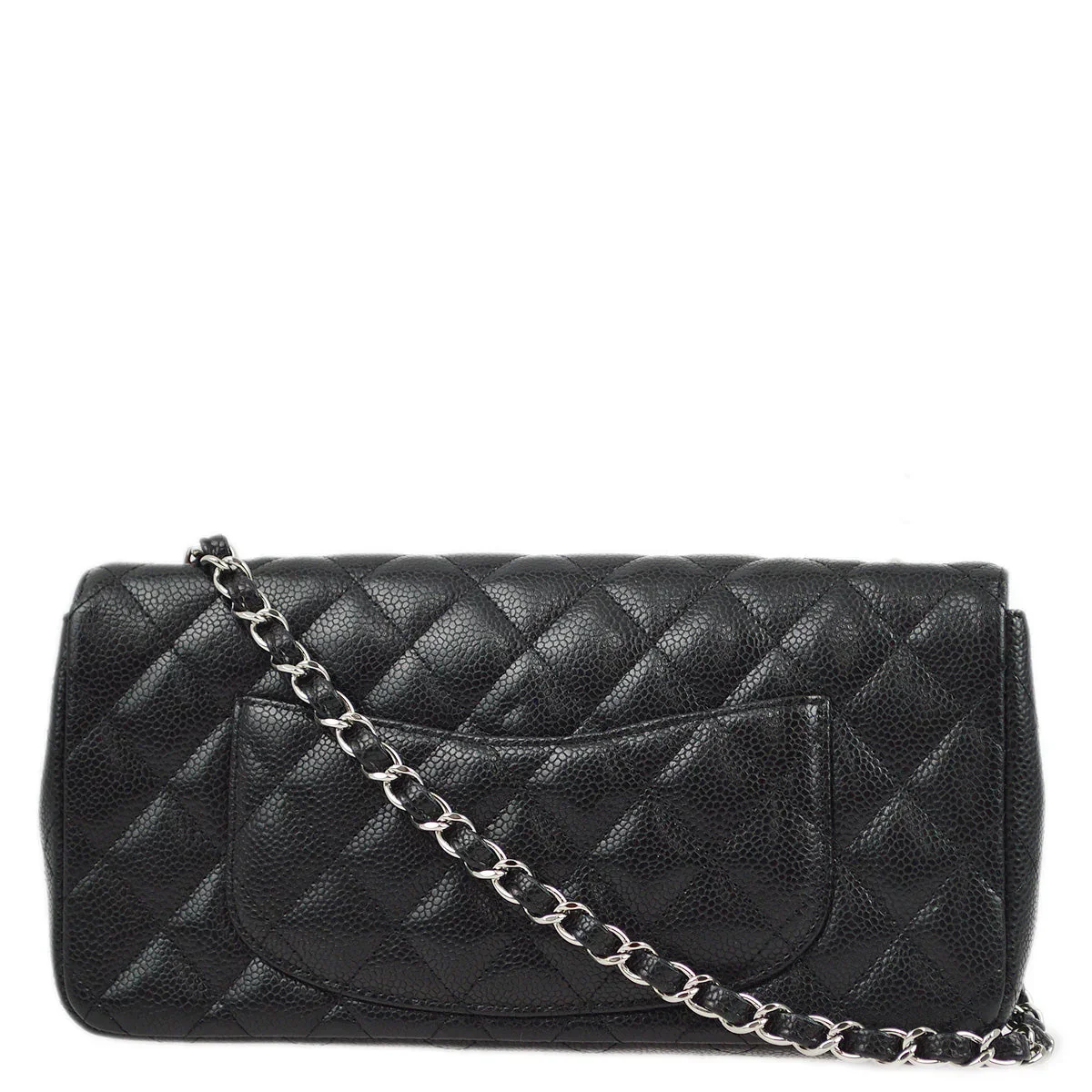 Chanel 2006-2008 Black Caviar East West Shoulder Bag - Image 2