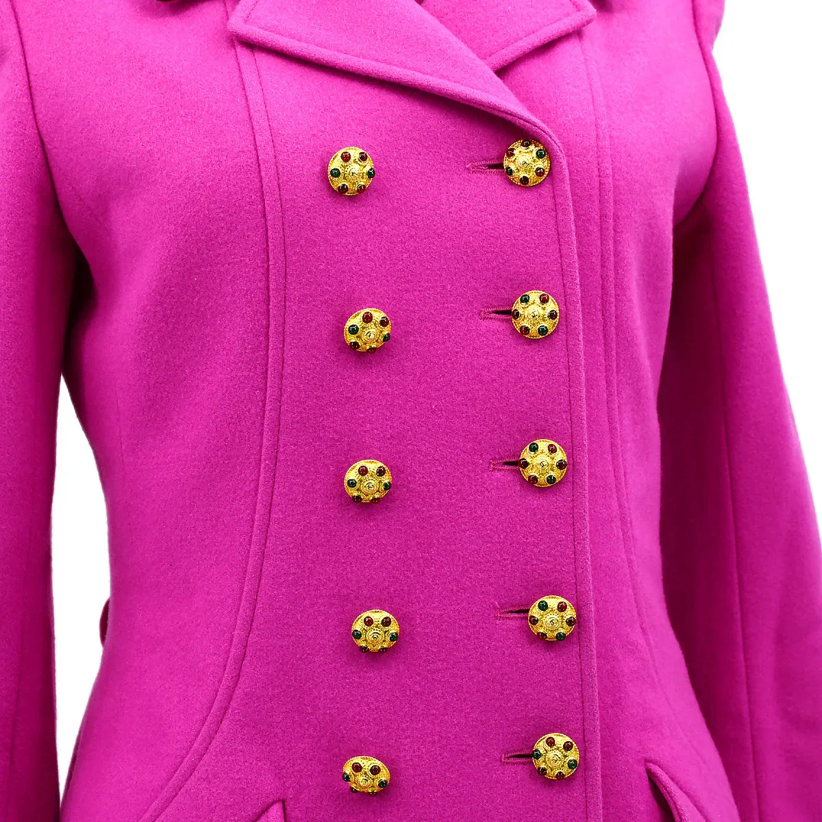 Chanel Gripoix Coat Pink 96A #38 - Image 3
