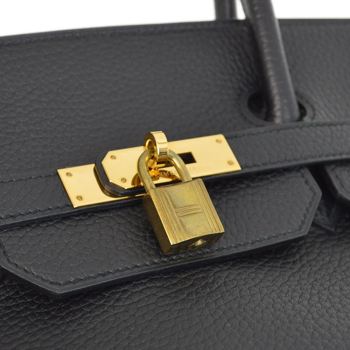 Hermes 1991 Black Ardennes Birkin 40 Handbag - Image 4