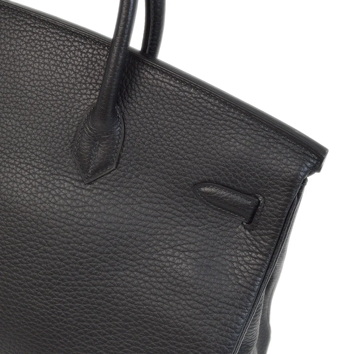 Hermes 1991 Black Ardennes Birkin 40 Handbag - Image 5