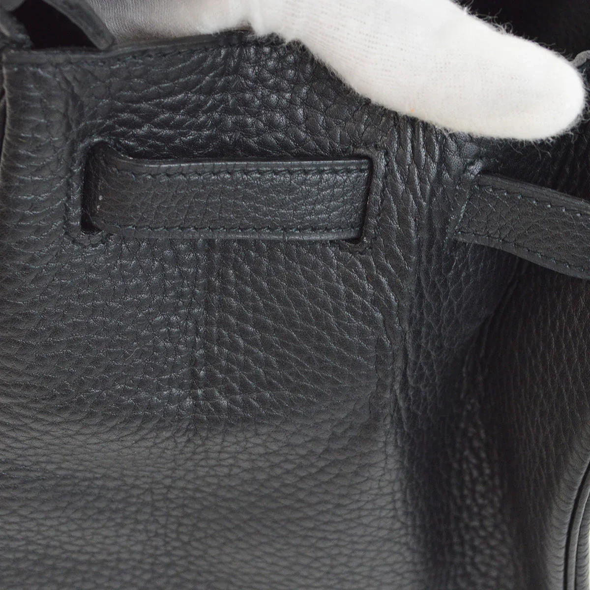 Hermes 1991 Black Ardennes Birkin 40 Handbag - Image 7