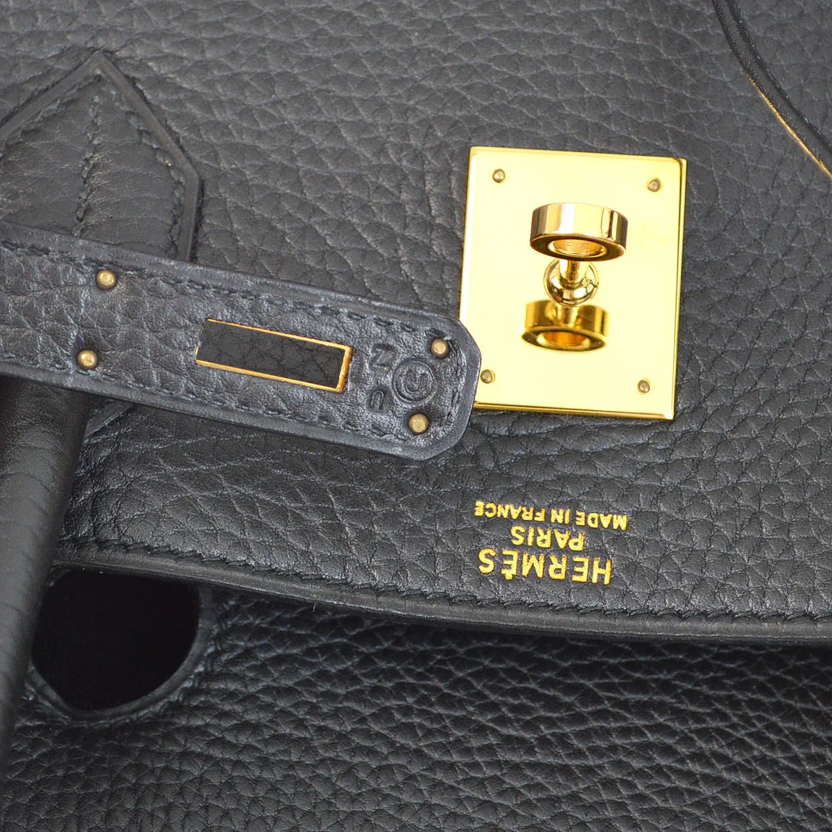 Hermes 1991 Black Ardennes Birkin 40 Handbag - Image 8