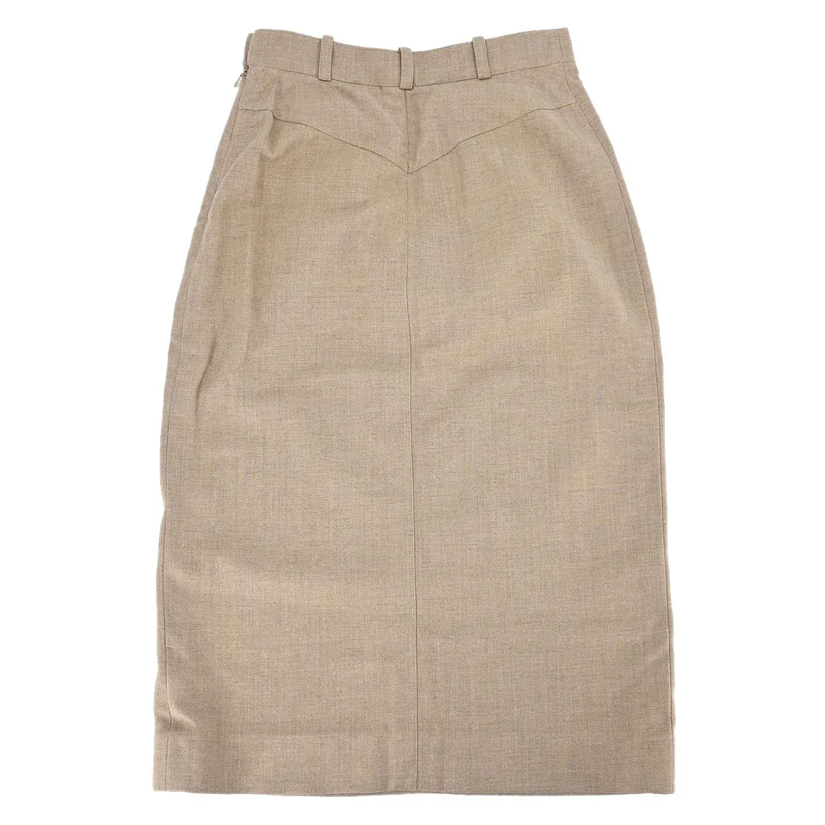 Hermes Knee Length Skirt Beige #36 - Image 2