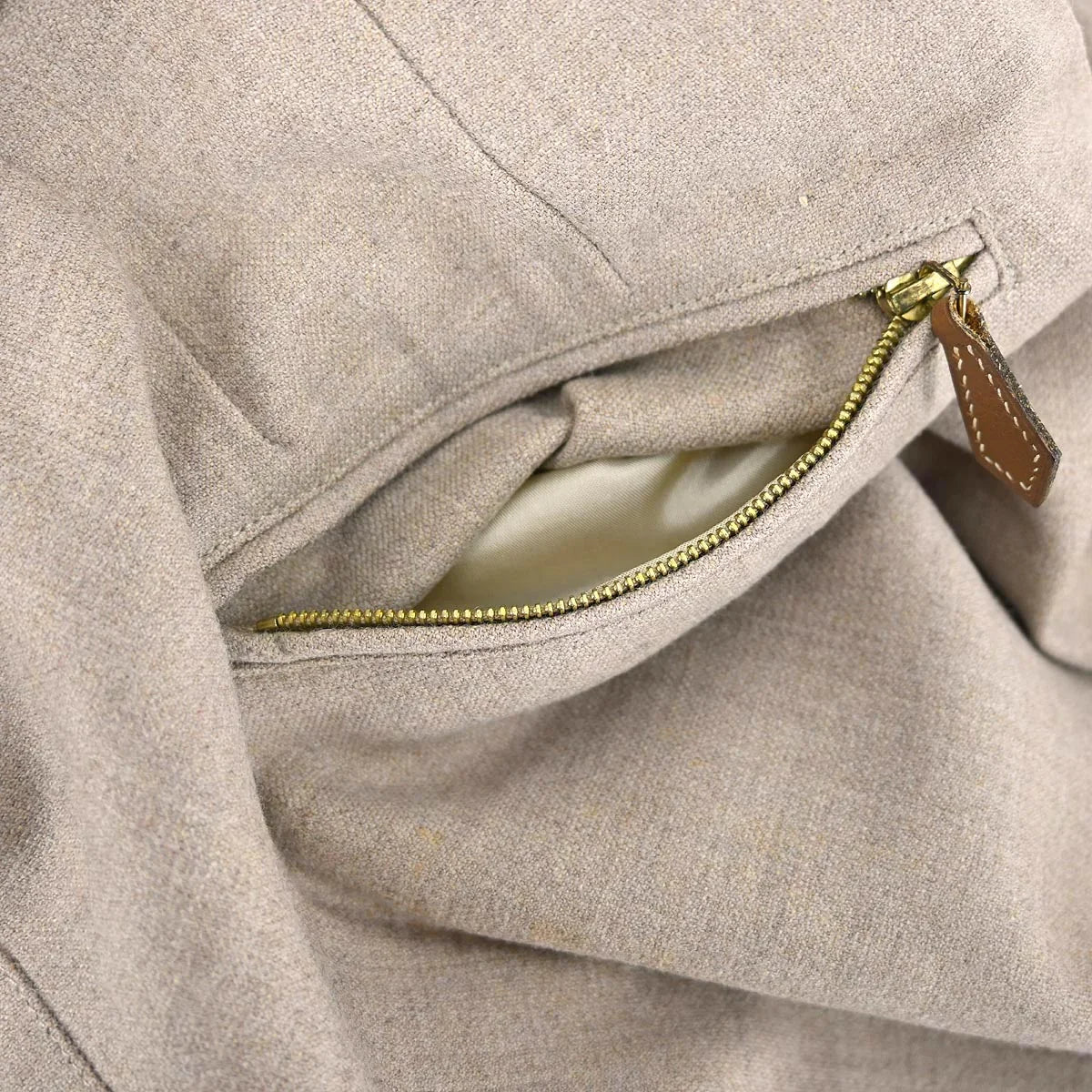 Hermes Knee Length Skirt Beige #36 - Image 3