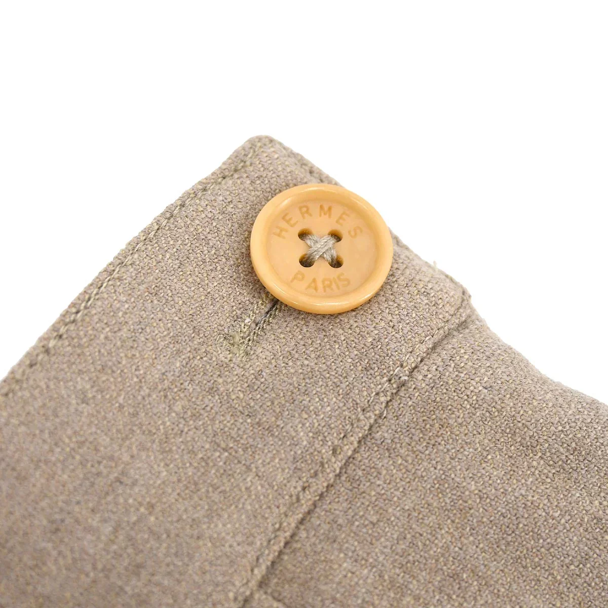 Hermes Knee Length Skirt Beige #36 - Image 7