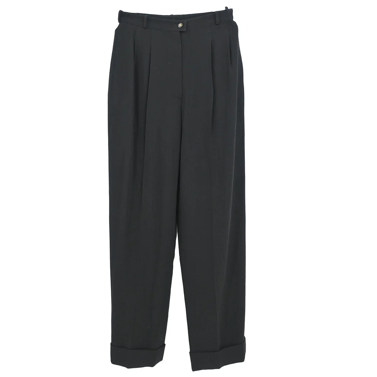 Chanel 1995 Long Pants Black #38