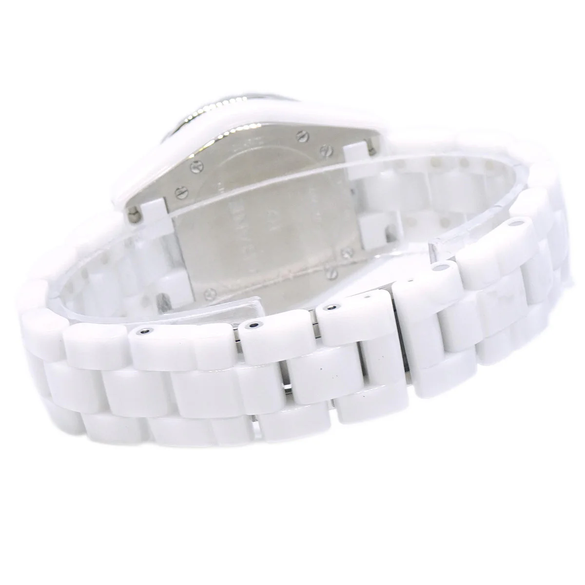 Chanel Ref.H2010 J12 33mm Quartz Watch Ceramic SS Diamond Pink Sapphire - Image 5