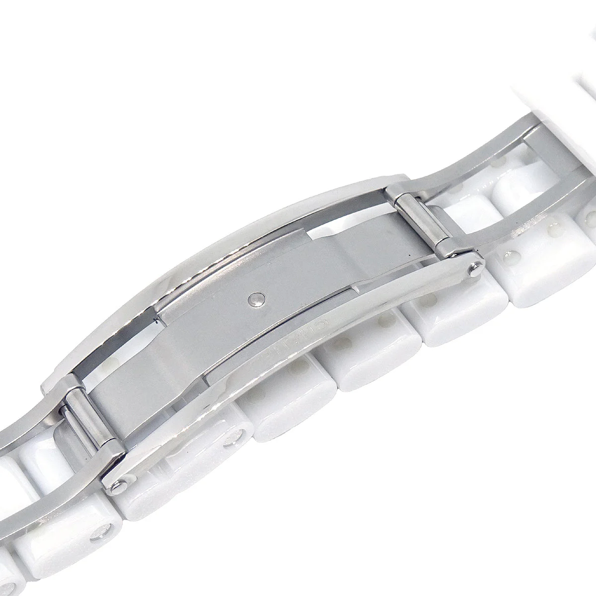Chanel Ref.H2010 J12 33mm Quartz Watch Ceramic SS Diamond Pink Sapphire - Image 7