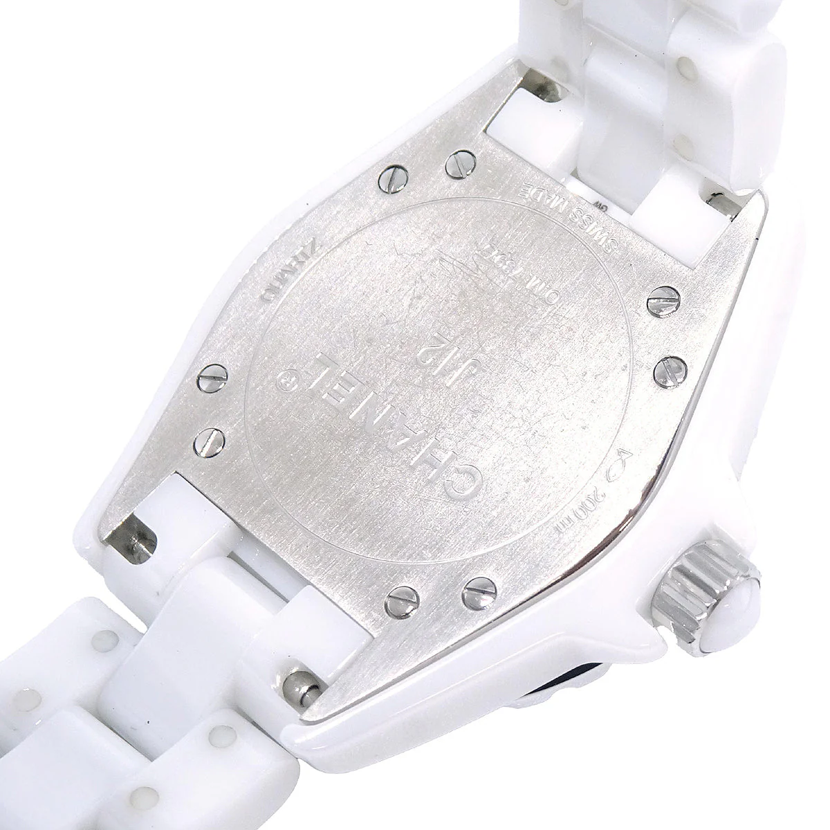 Chanel Ref.H2010 J12 33mm Quartz Watch Ceramic SS Diamond Pink Sapphire - Image 8
