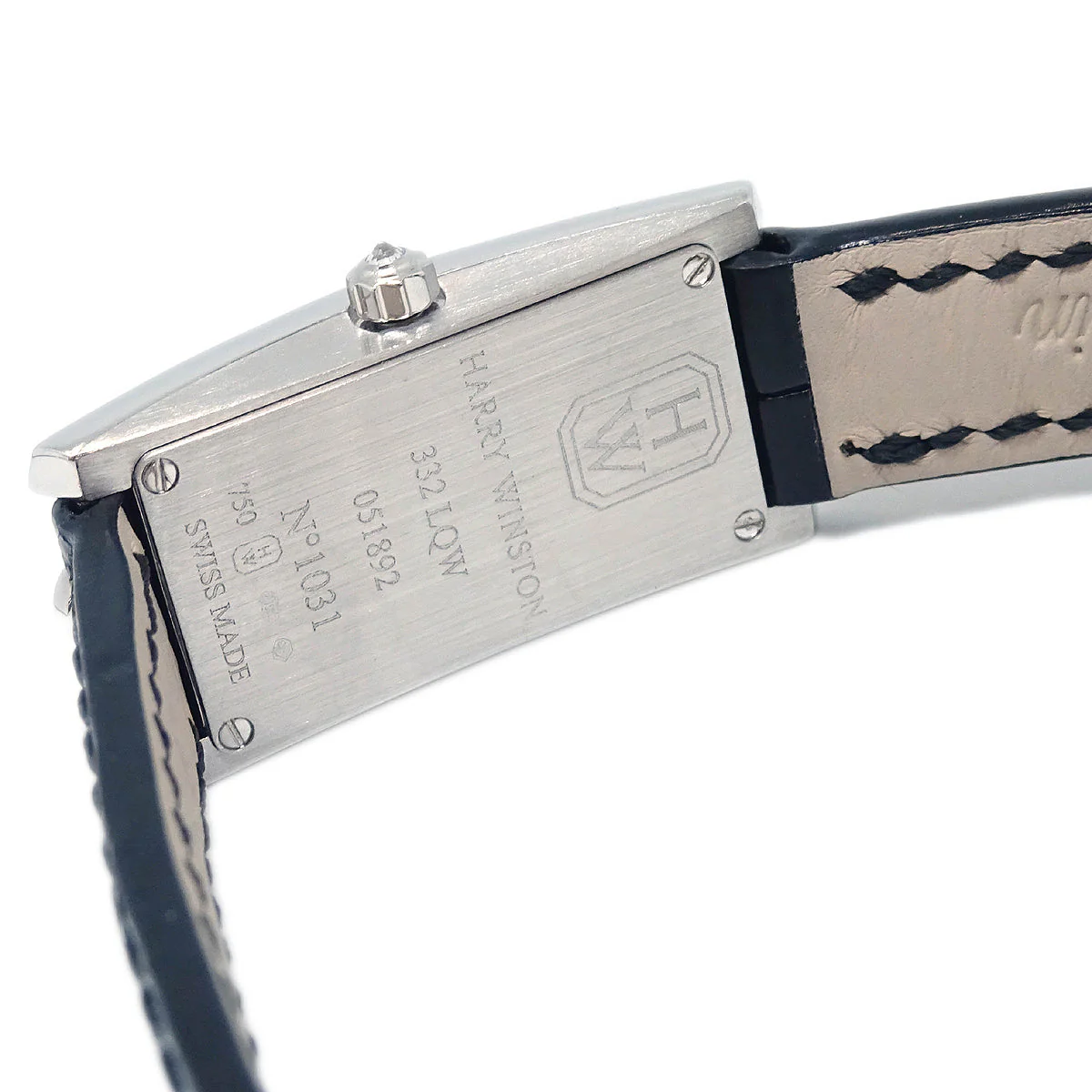 Harry Winston * 332LQW Avenue C Mini Quartz Watch 18KWG Diamond - Image 8