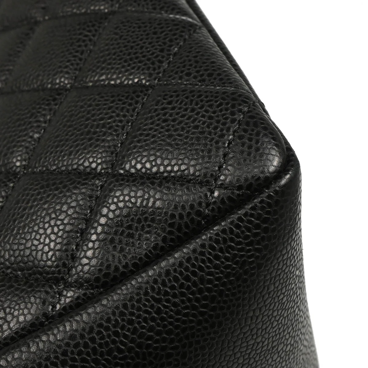 Chanel 2013-2014 Black Caviar Grand Shopping Tote GST Handbag - Image 6