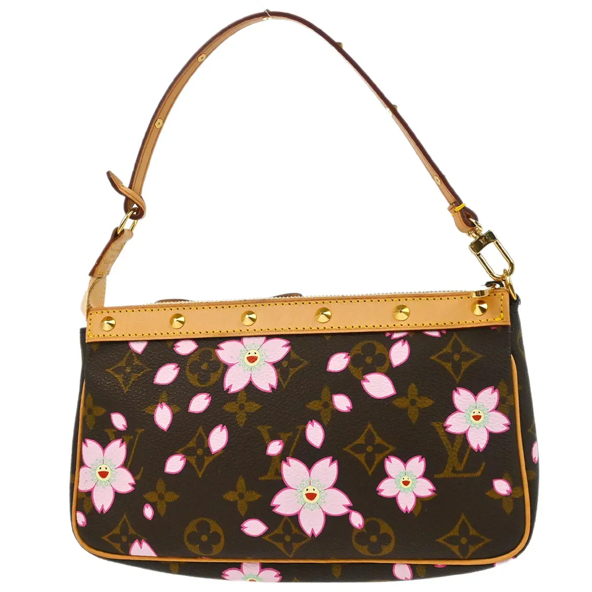 Louis Vuitton 2003 Cherry Blossom Pochette Accessoires Handbag M92006 - Image 2