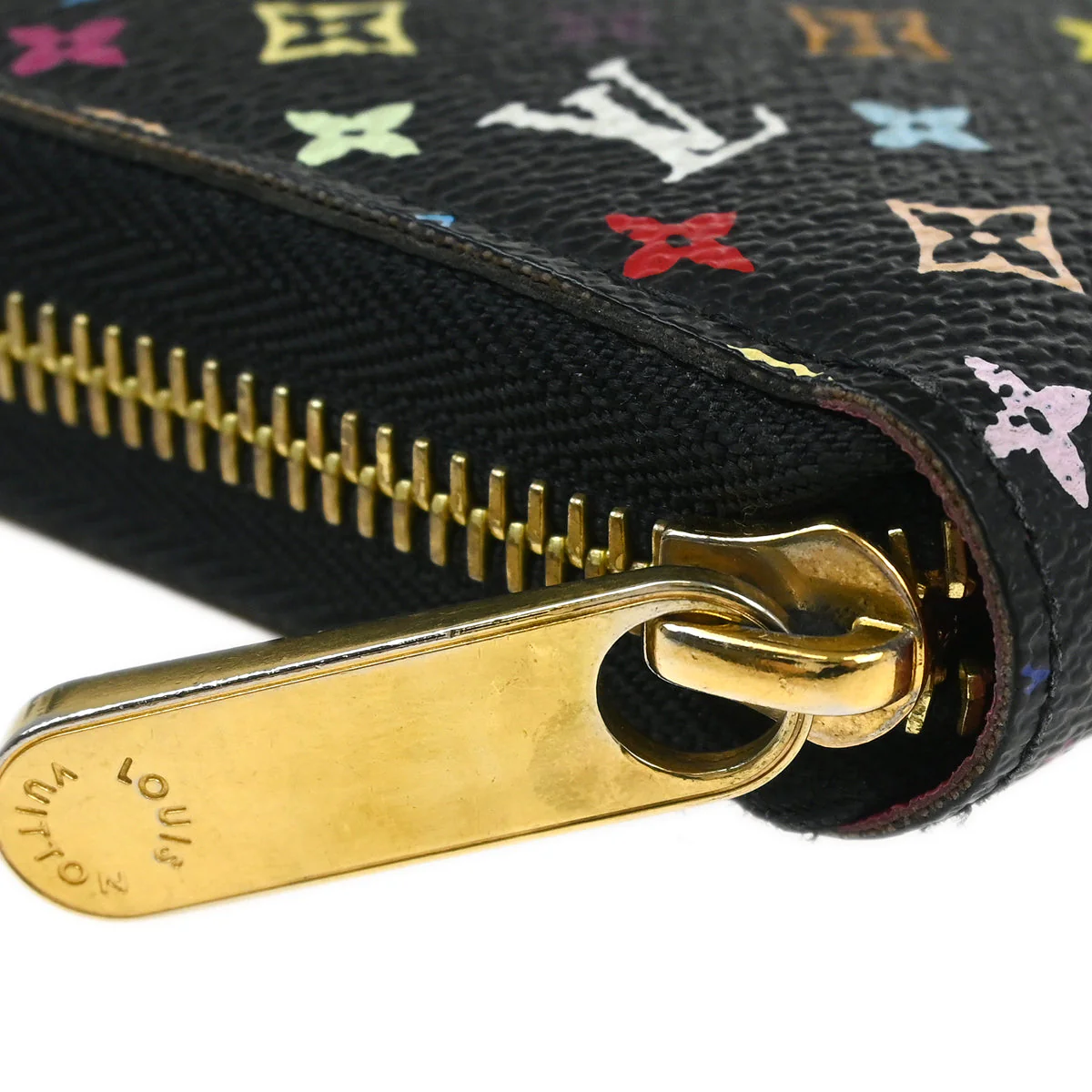 Louis Vuitton Black Multicolor Zippy Wallet M60243 - Image 3